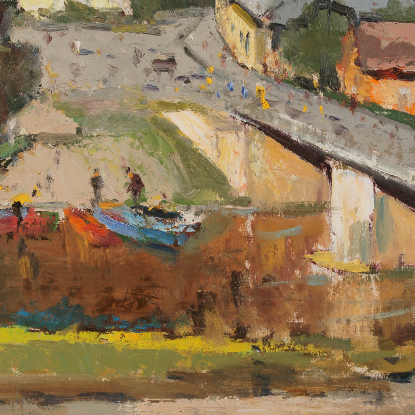Painting "Bridge in Mazsalaca"