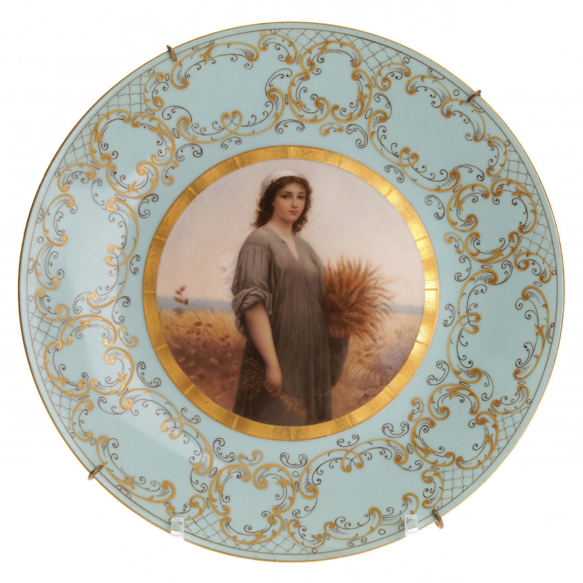 Porcelain decorative plate "Ruth"