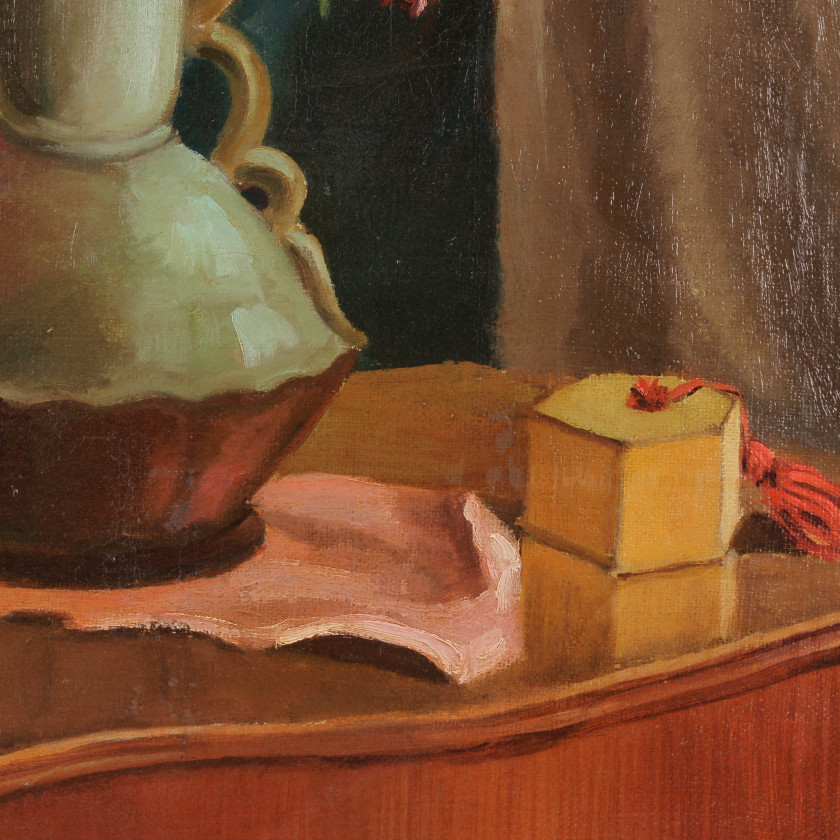 Картина "Натюрморт с тюльпанами"
