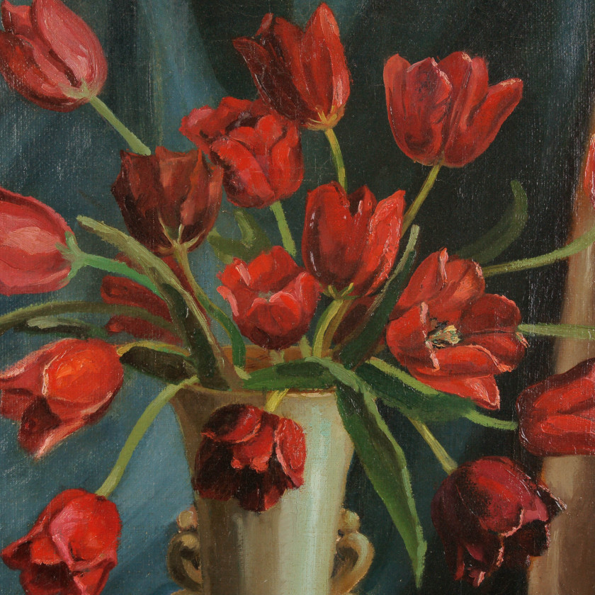 Painting "Still life with tulips"