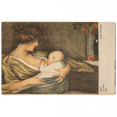 Postcard "J. Rozentāls - Mother"
