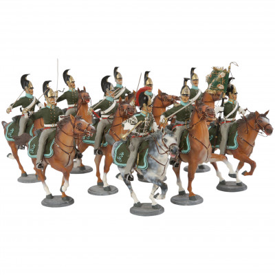 Set of tin figurines 