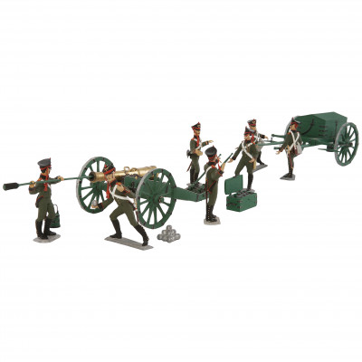 Set of tin figurines 