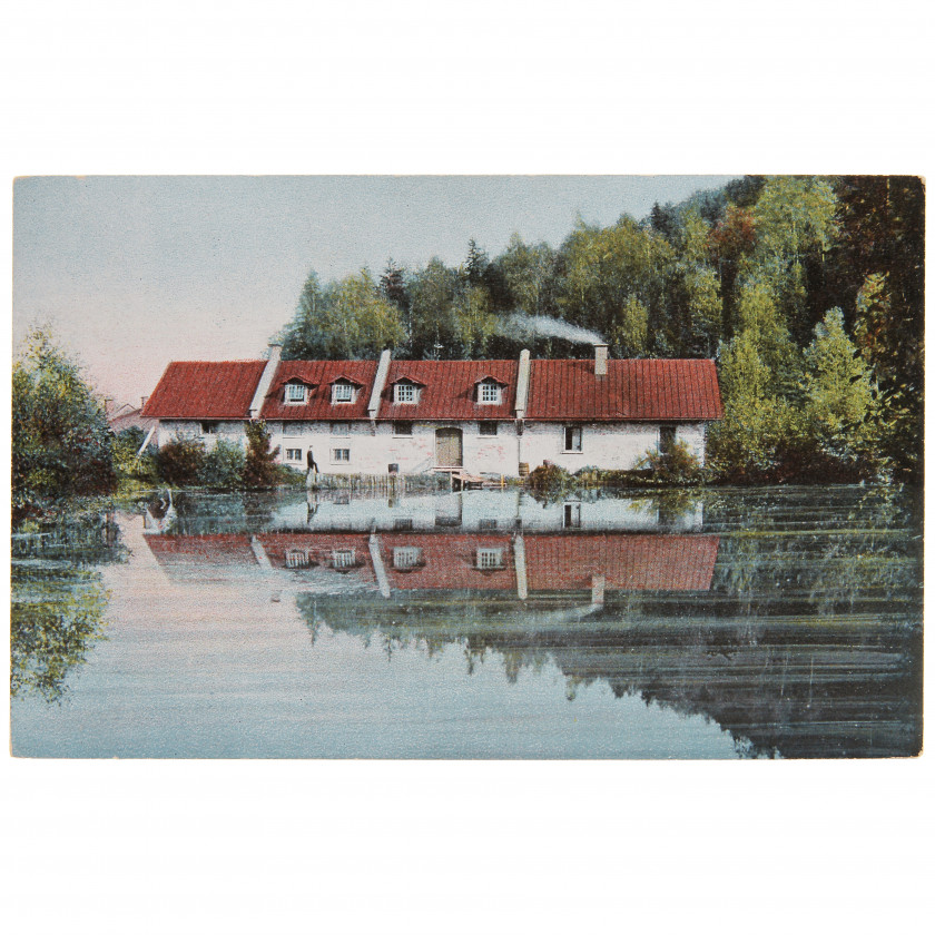 Postcard "Livonia. Bathhouse in Līgatne near Cēsis"