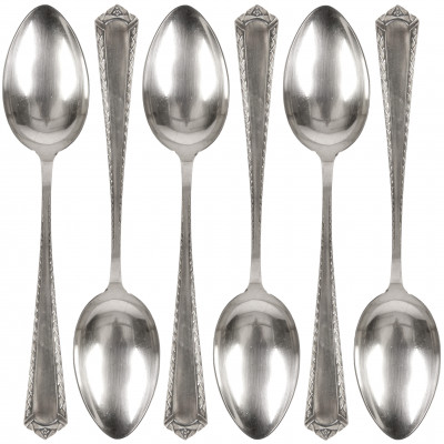 Set of silver tablespoons, 6 pcs.