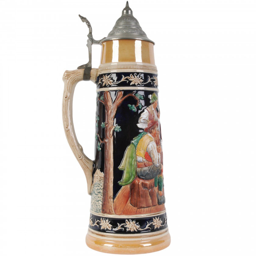 Beer stein "Feast with a Musician"