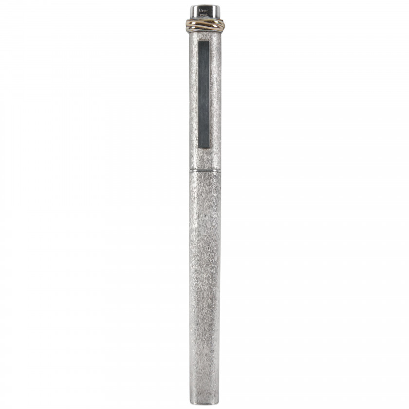 Pen "Must de Cartier Trinity Silver plated Ballpoint Pen"