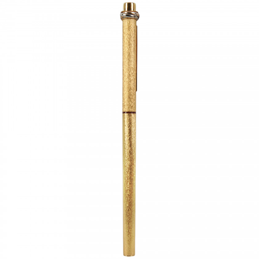 Pen "Must de Cartier Trinity Gold plated Ballpoint Pen"