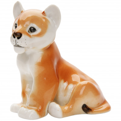 Porcelain figure "Lion cub"