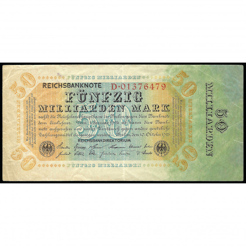 50 Milliarden Mark, Germany, 1923 (VF), Pick 119a