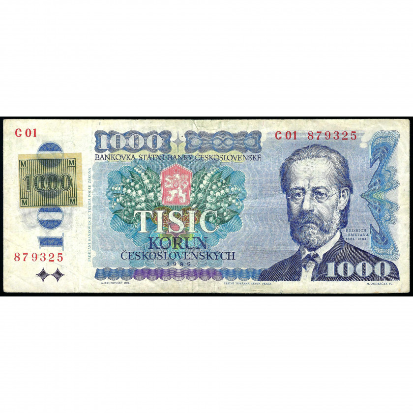 1000 Korun, Czech Republic, 1993 (VF), Pick 3a