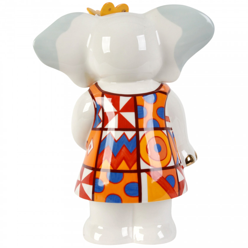 Large porcelain figure "Elephant Elli, Benedikt and Friends, Limited Edition"