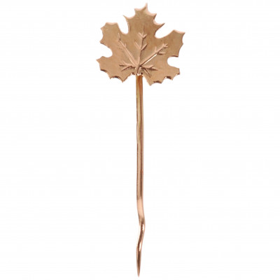 Gold stick pin "Maple Leaf"