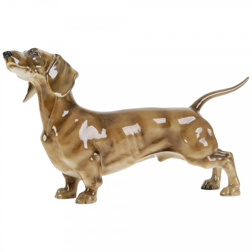 Фарфоровая фигура "Такса"