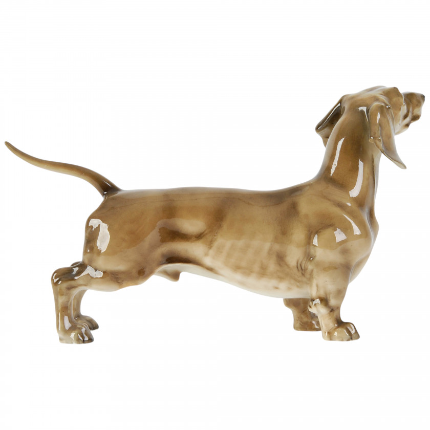 Фарфоровая фигура "Такса"