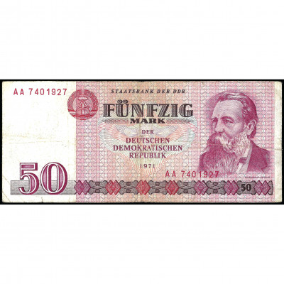 50 Mark, Germany (Democratic Republic), 1971...