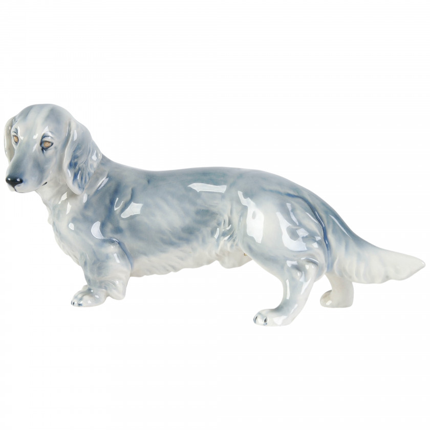 Фаянсовая фигура "Такса"