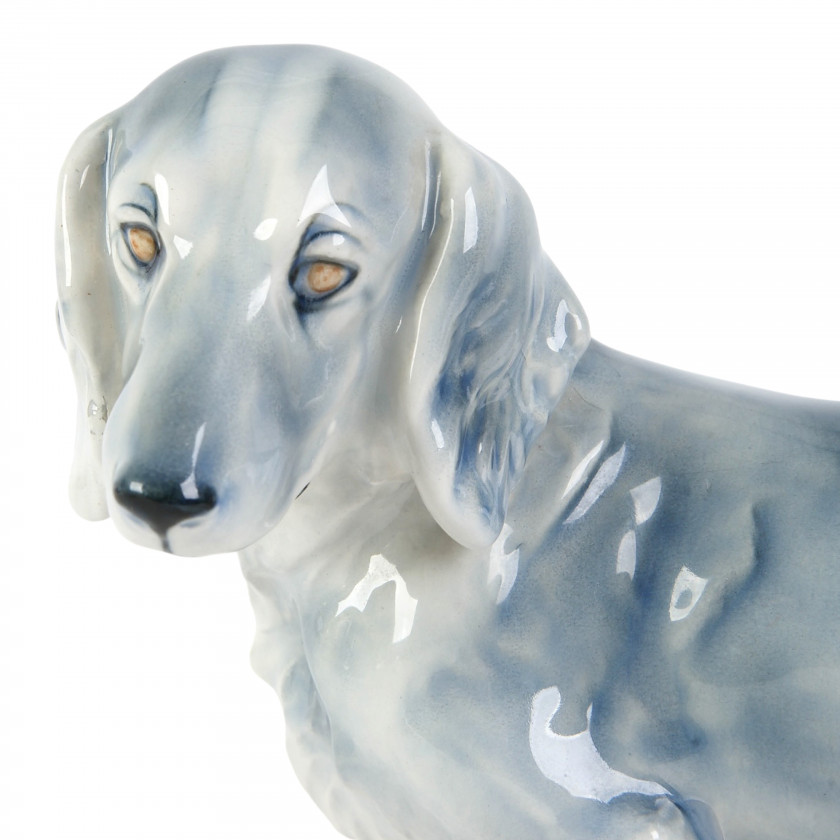 Фаянсовая фигура "Такса"