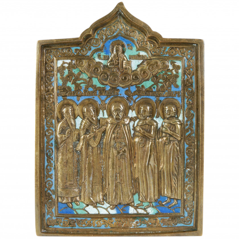 Icon "Selected saints - Nile, Blaise, Modest, Florus and Laurus"