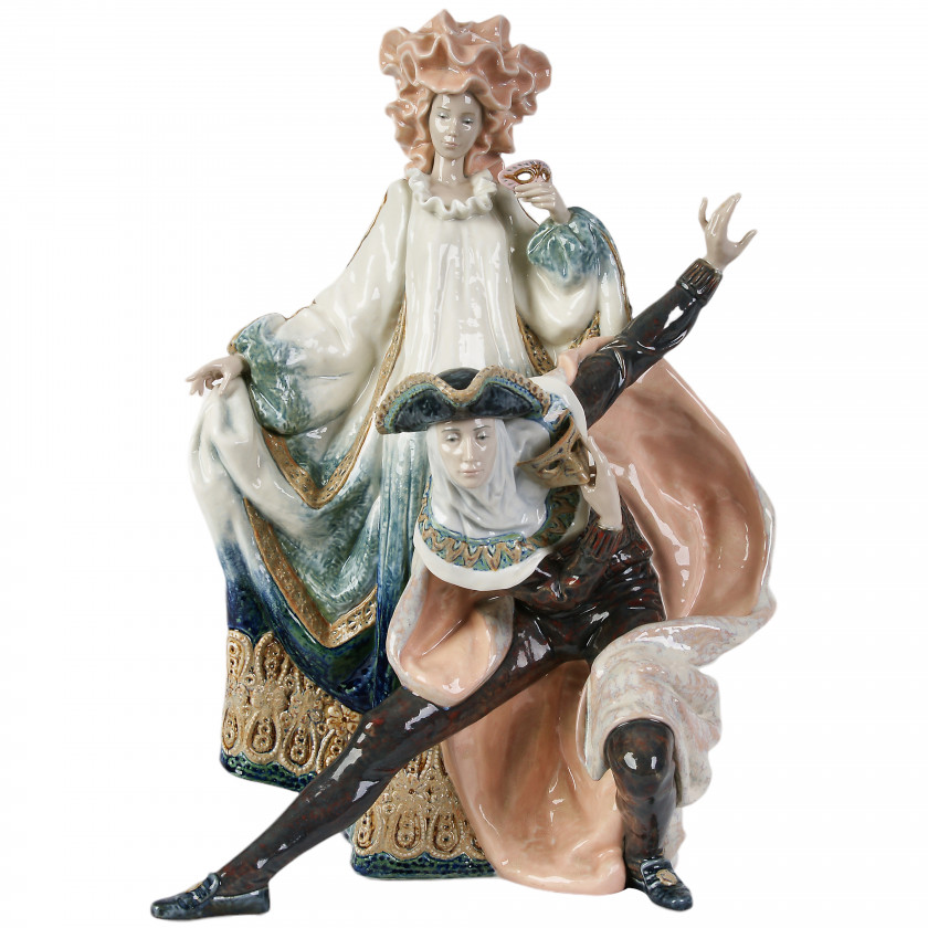 Porcelain figure "Venetian Carnival Couple, Limited Edition"