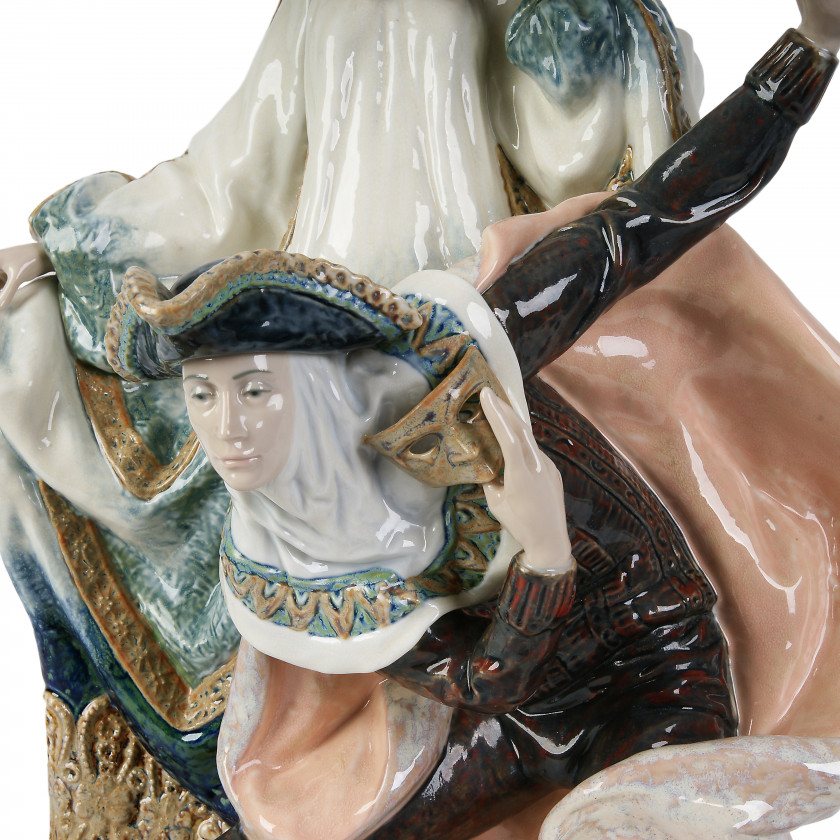 Porcelain figure "Venetian Carnival Couple, Limited Edition"