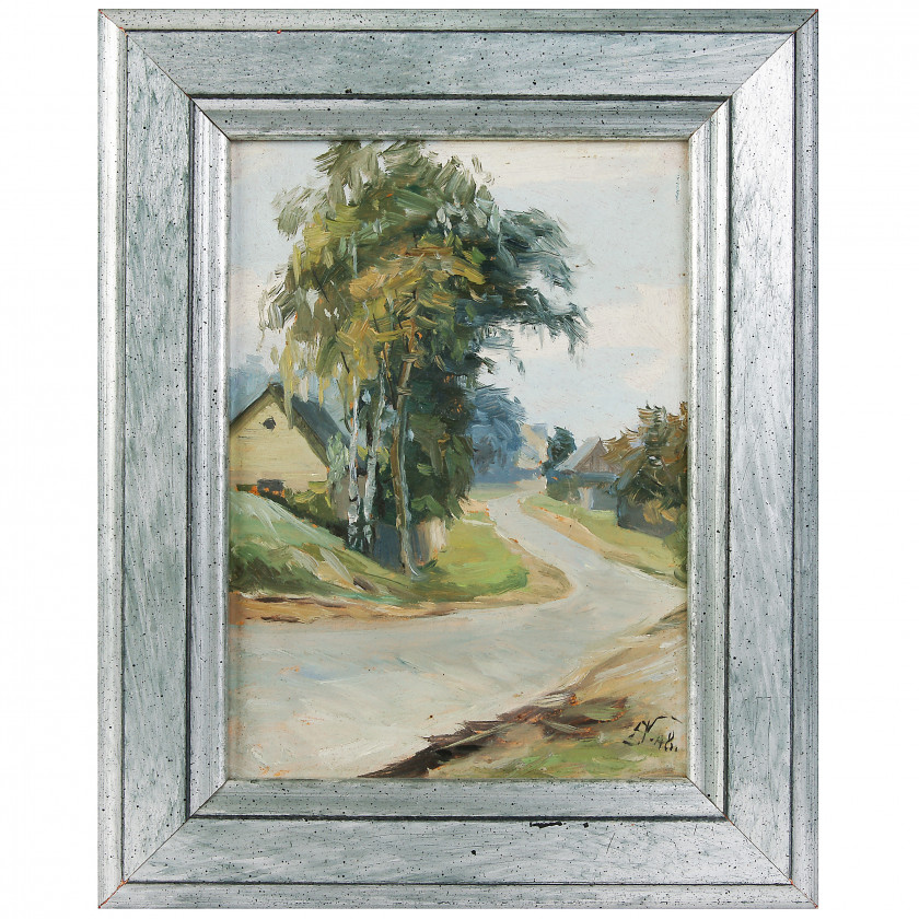 Painting "Landscape with a Road"