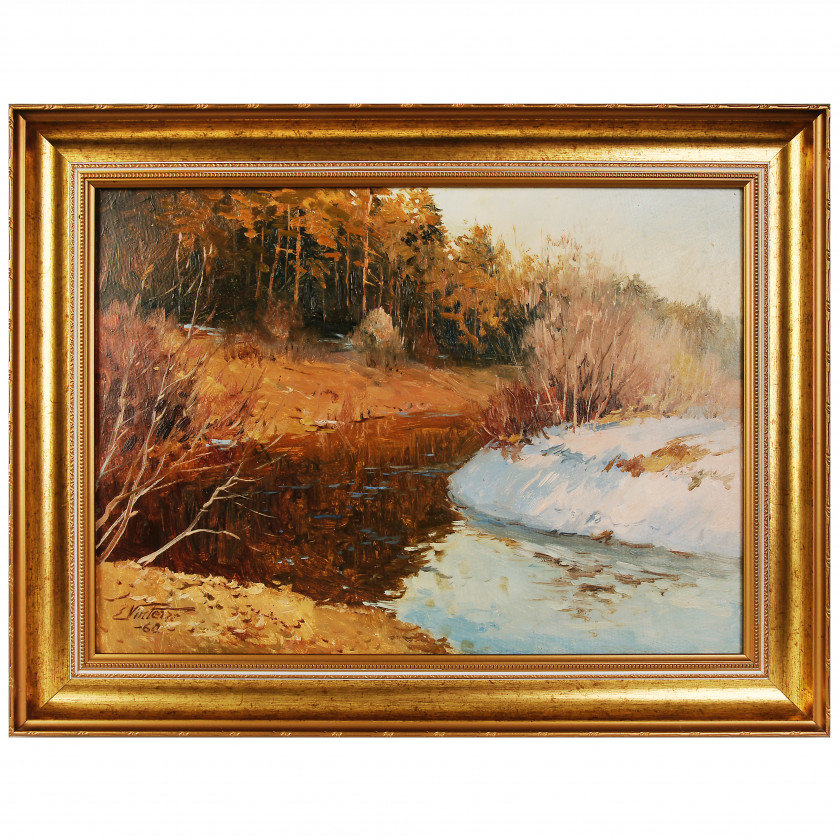 Painting "Landscape with a River"