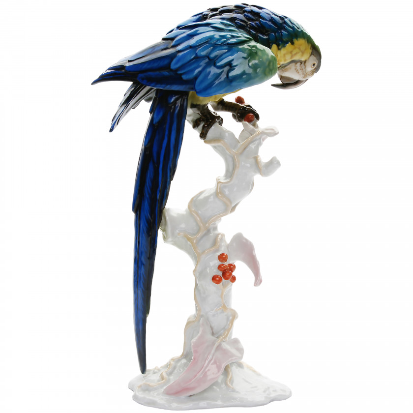 Porcelain figure "Parrot - Ara"