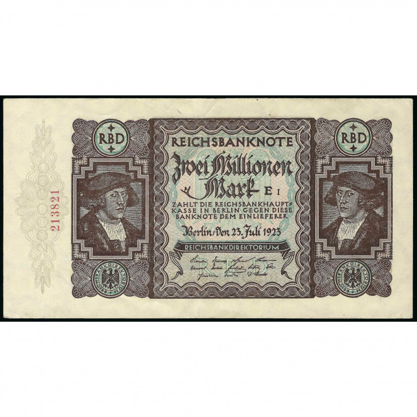 2 Миллиона Марок, Германия, 1923 (AU), Pick 89a