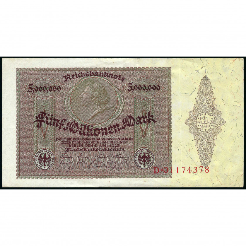 5 Millionen Mark, Germany, 1923 (AU), Pick 90