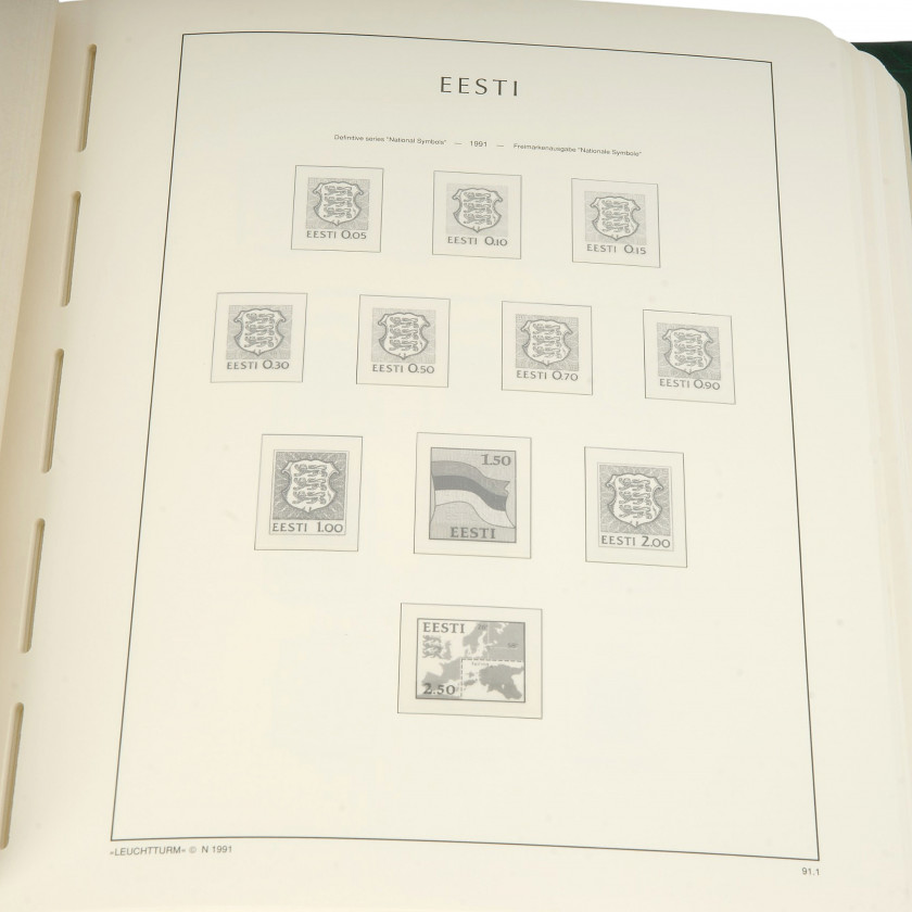 Альбом для почтовых марок Латвии, Литвы и Эстонии (1991–2001)