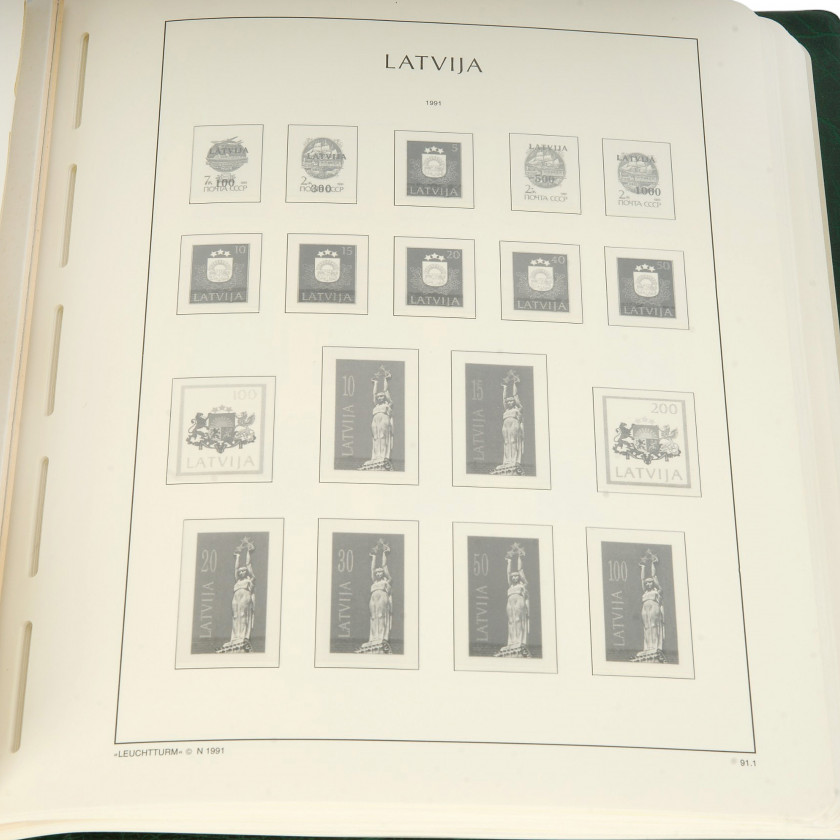Альбом для почтовых марок Латвии, Литвы и Эстонии (1991–2001)