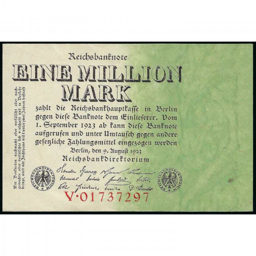 1 Миллион Марок, Германия, 1923 (UNC), Pick 101