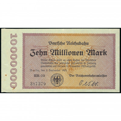Нотгельд, 10 Миллионов Марок, Германия – Берл...