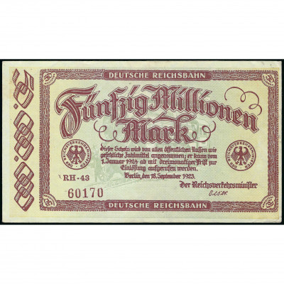 Нотгельд, 50 Миллионов Марок, Германия – Берл...