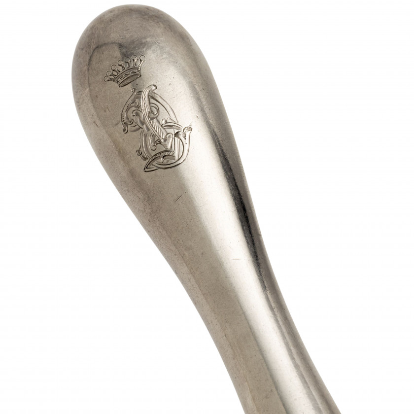 Silver flatware set for 12 persons