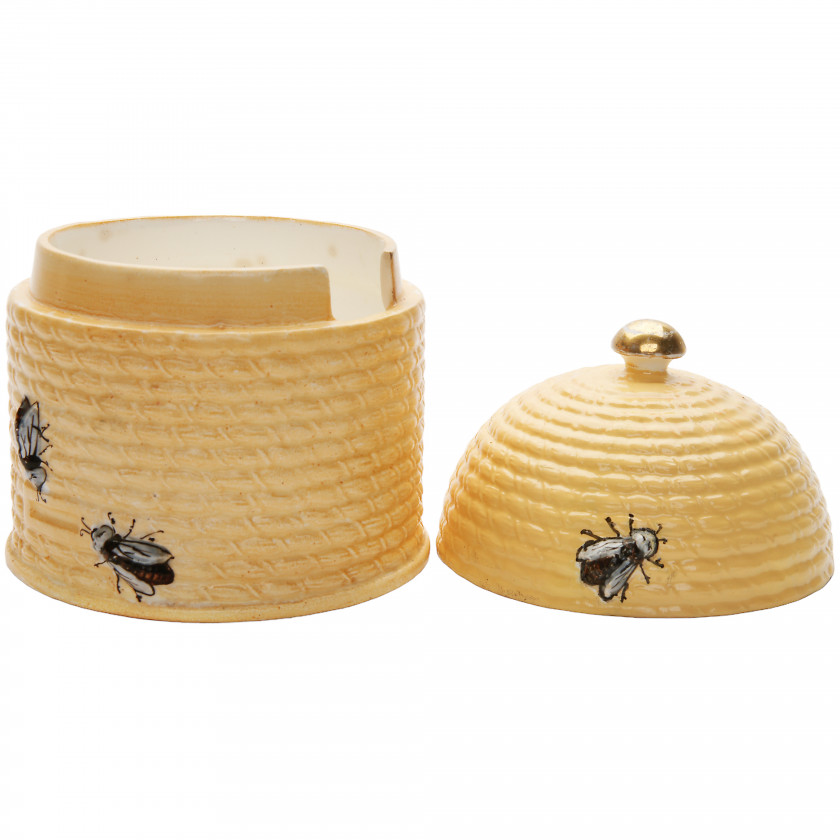 Porcelain honey jar