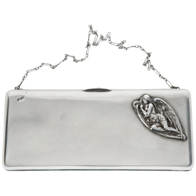Серебряная театральная сумочка