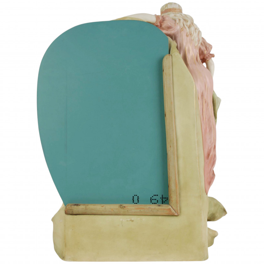 Фарфоровое зеркало для туалетного столика в стиле Ар-Нуво