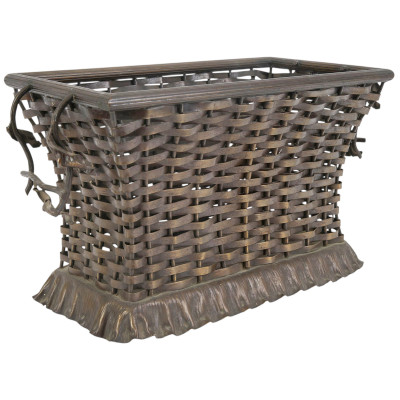 Латунная жардиньерка в стиле Ар-Деко