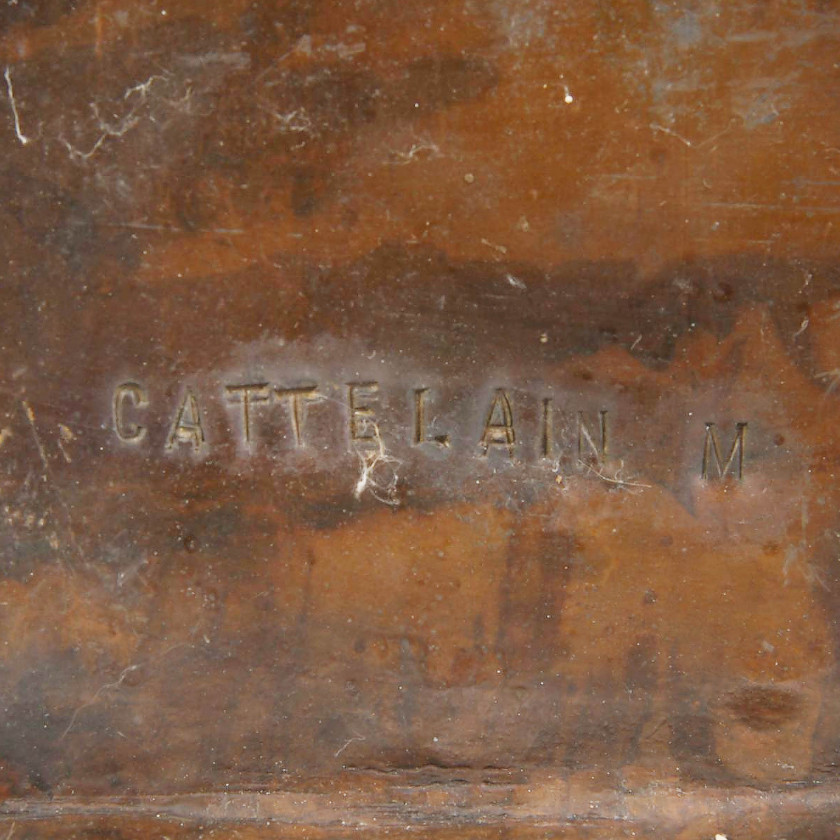 Латунная жардиньерка в стиле Ар-Деко