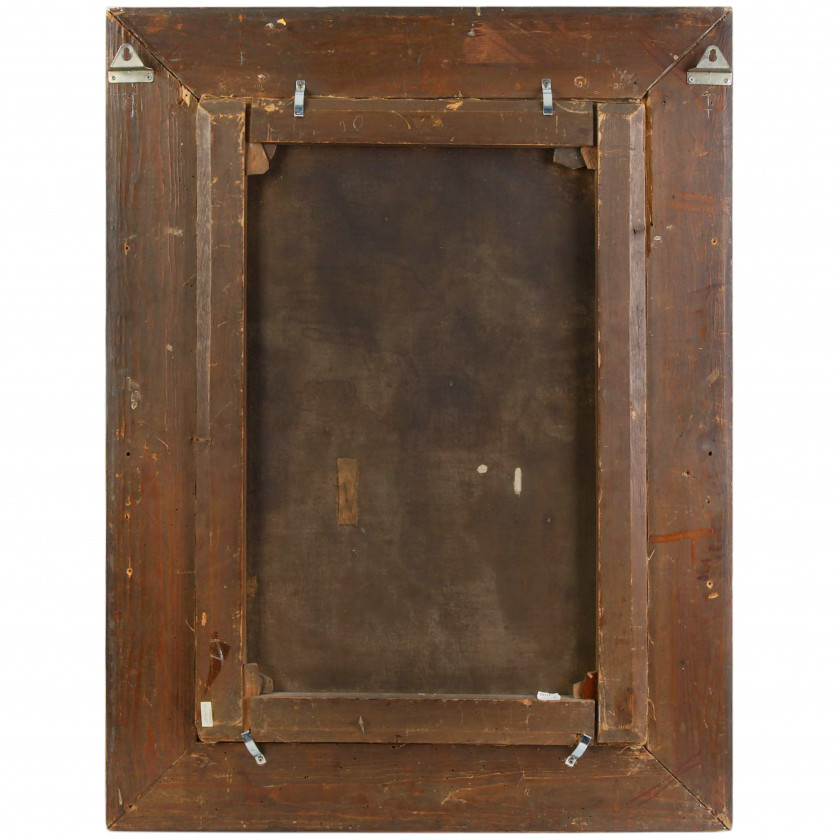 Картина "Мальчик с собакой"