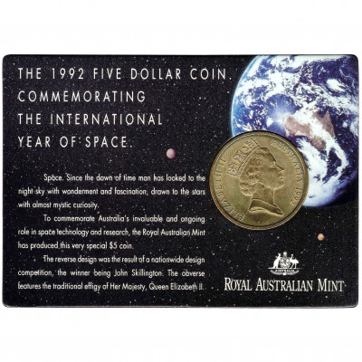 5 Dolāri 1992, Austrālija (UNC), 