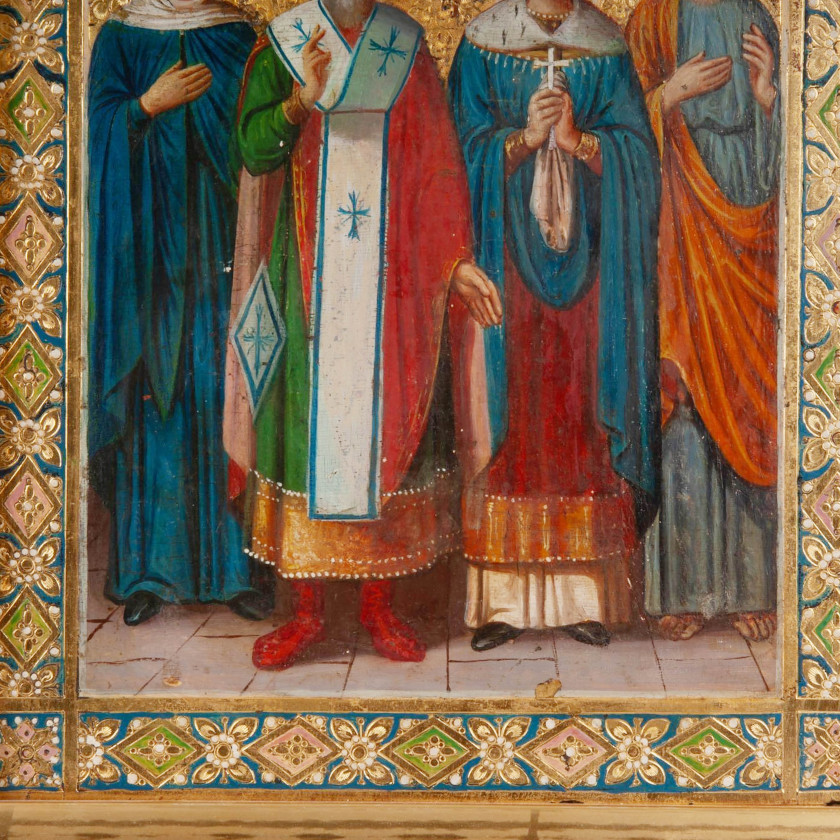 Icon "Selected saints - Natalia, Gregory, Catherine, Pelagia"