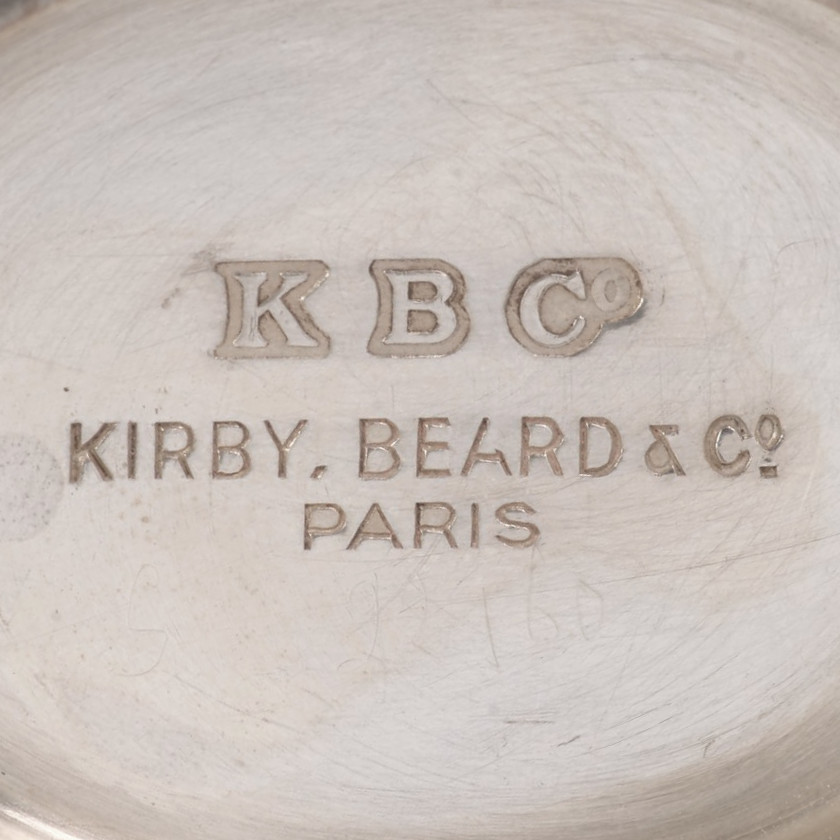 Silver four-piece tea and coffee set