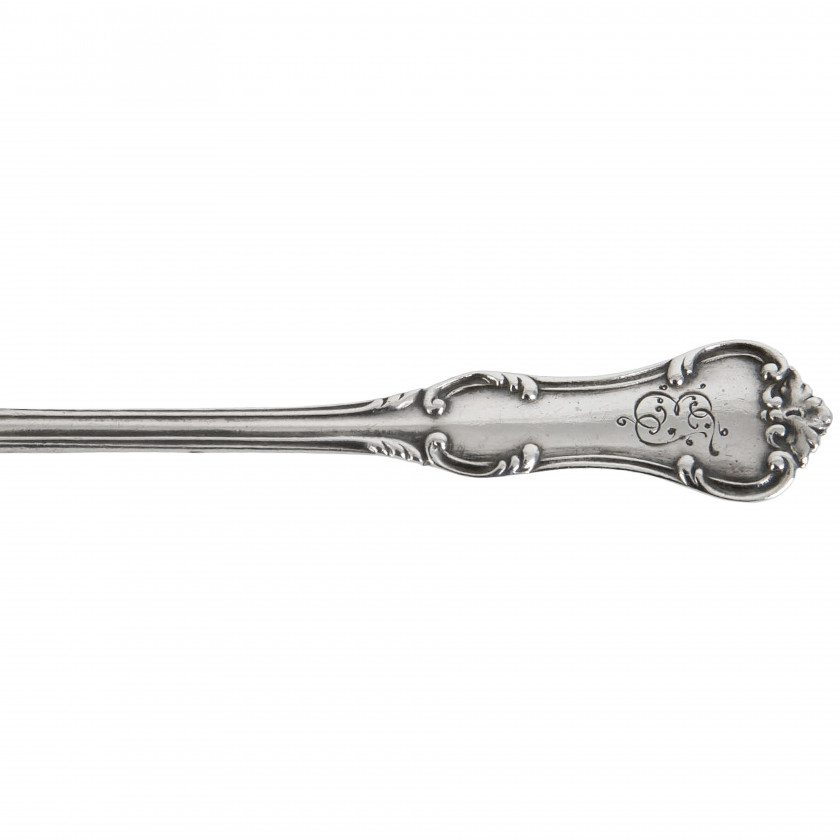 Набор серебряных чайных ложек, 6 шт.