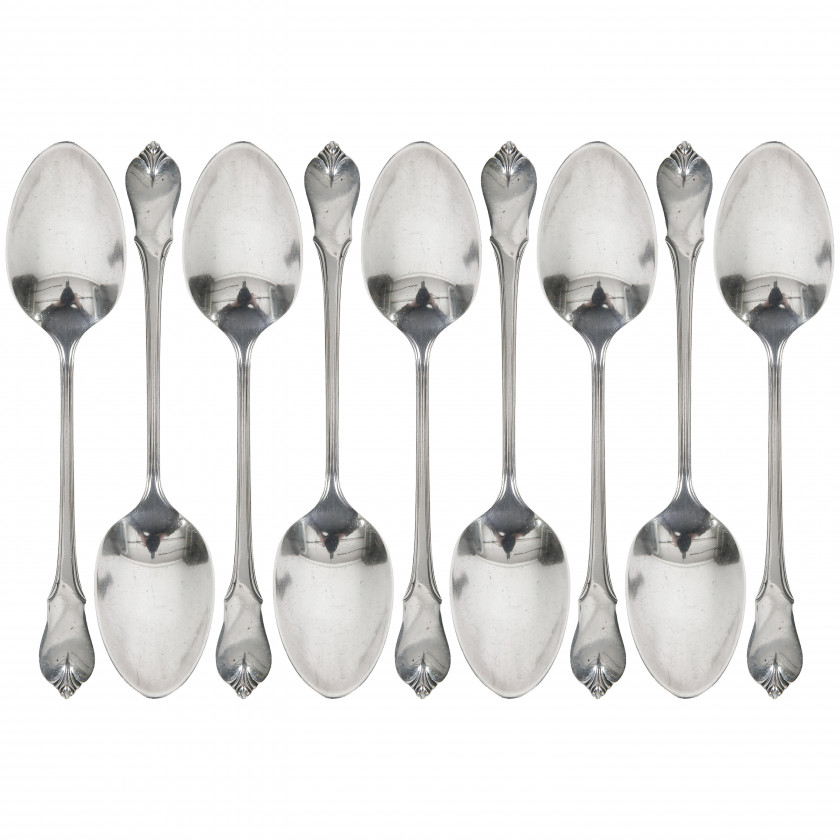Set of silver teaspoons, 9 pcs. "Grand Colonial"