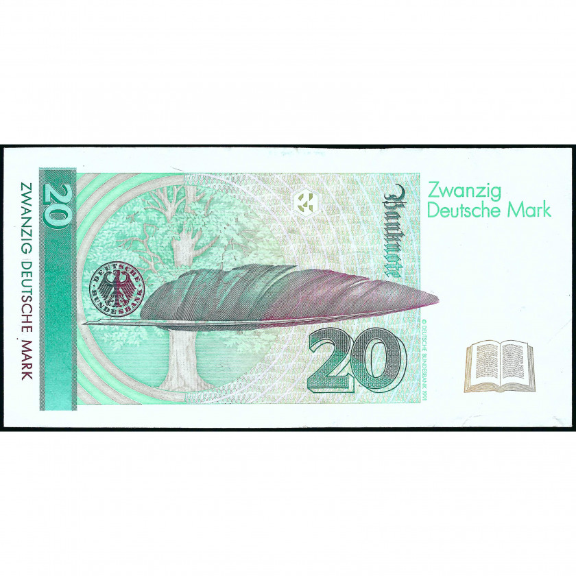 20 Deutsche Mark, Germany (Federal Republic), 1993 (VF), Pick 39b