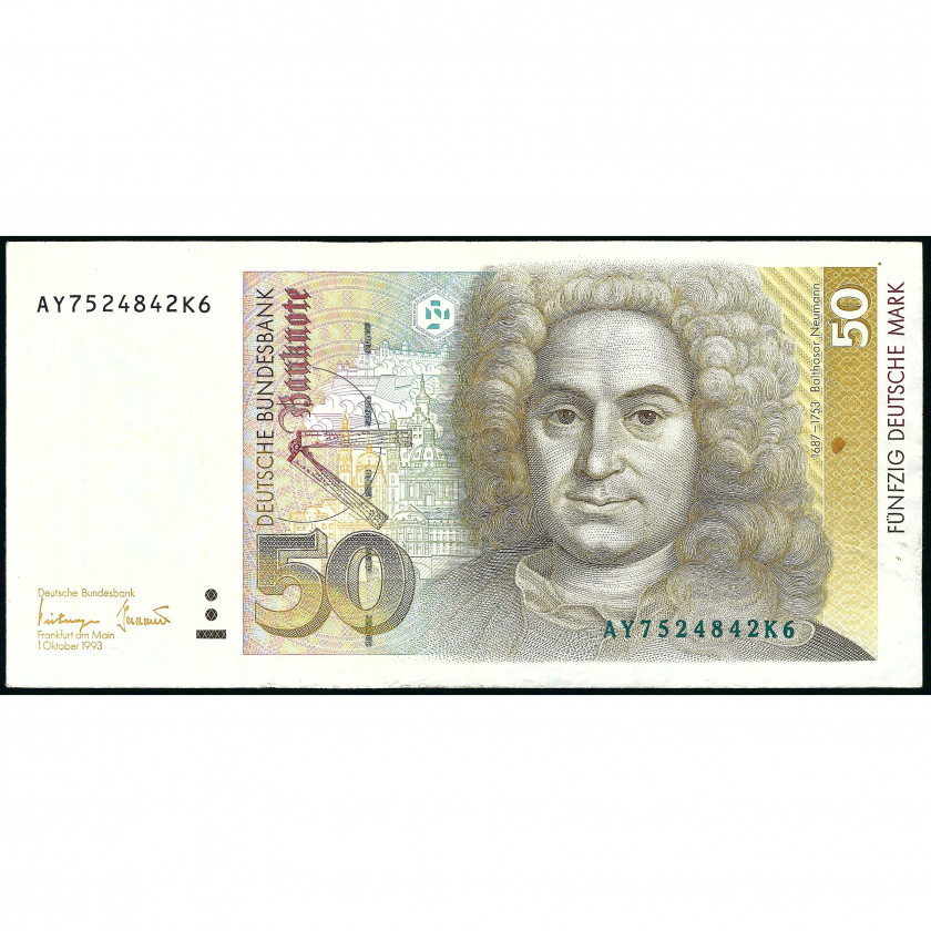 50 Deutsche Mark, Germany (Federal Republic), 1993 (VF), Pick 40c