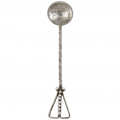 Silver spoon from coin "2 Lati 1925"